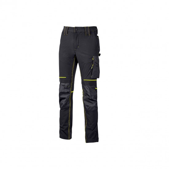Trousers U POWER Black Carbon PE145BC